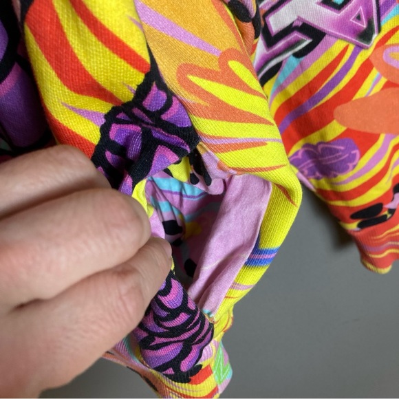 Desigual Hoodie sweatshirt men's small graffiti all over print snake cobra loud - Picture 8 of 16